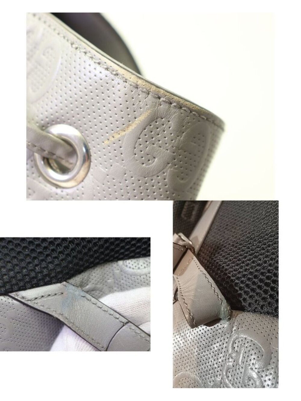 Gucci GG Embossed Leather Backpack - Picture 9 of 10